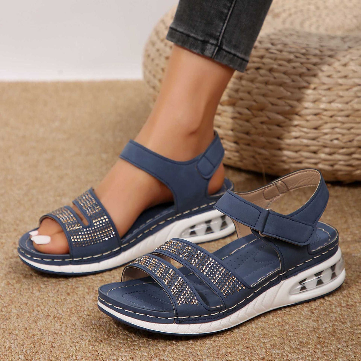 Sandalias de cuña cómodas para caminar en verano