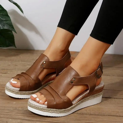 Sandalias de cuña bohemias