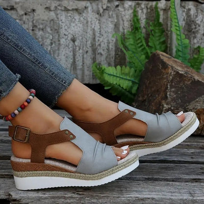 Sandalias de cuña bohemias