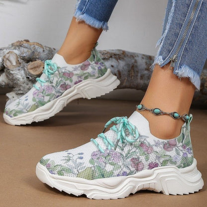 Zapatillas ortopédicas florales