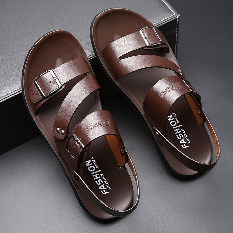 Sandalias de piel para hombre