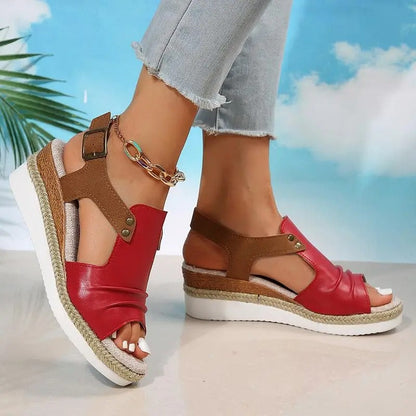 Sandalias de cuña bohemias