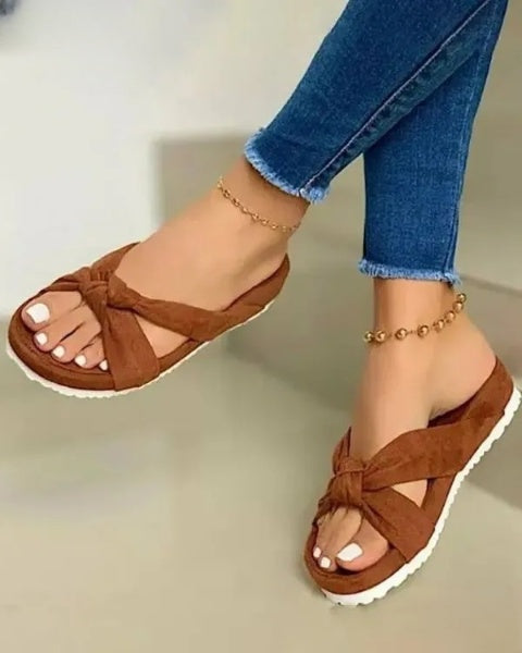 Sandalias Dropship Bowknot para mujer