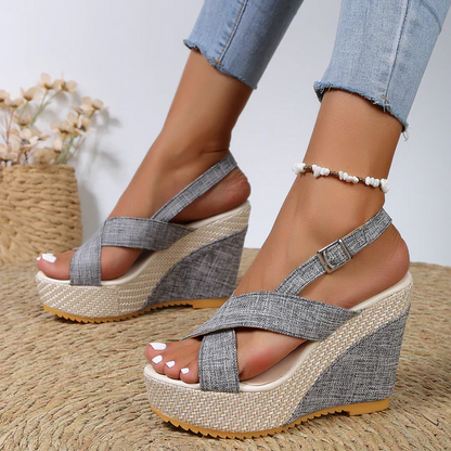 Sandalias de cuña para mujer