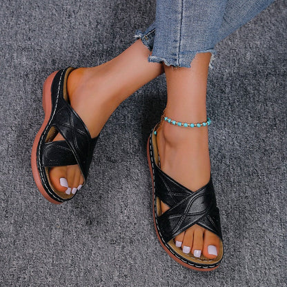 Sandalias de cuña para mujer Premium