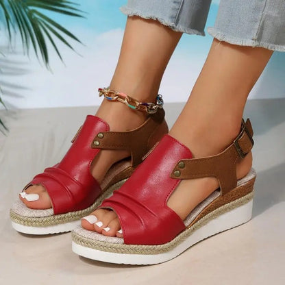 Sandalias de cuña bohemias