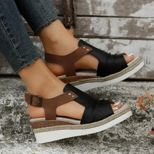 Sandalias de cuña bohemias