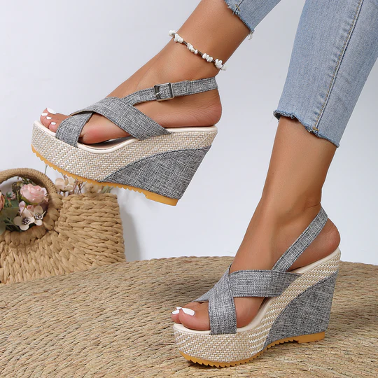 Sandalias de cuña para mujer