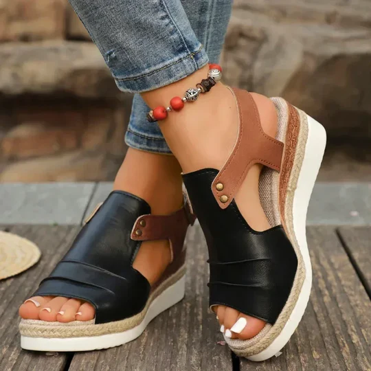 Sandalias de suela gruesa de verano para mujer