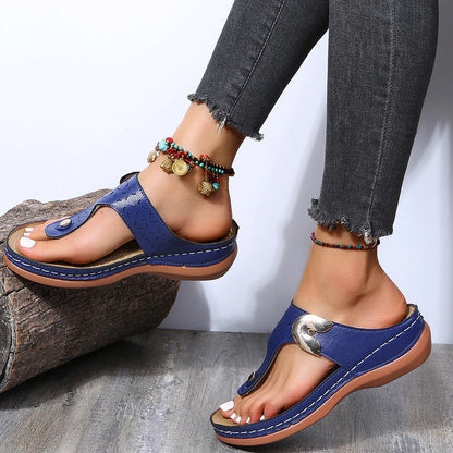 Sandalias de playa retro para mujer