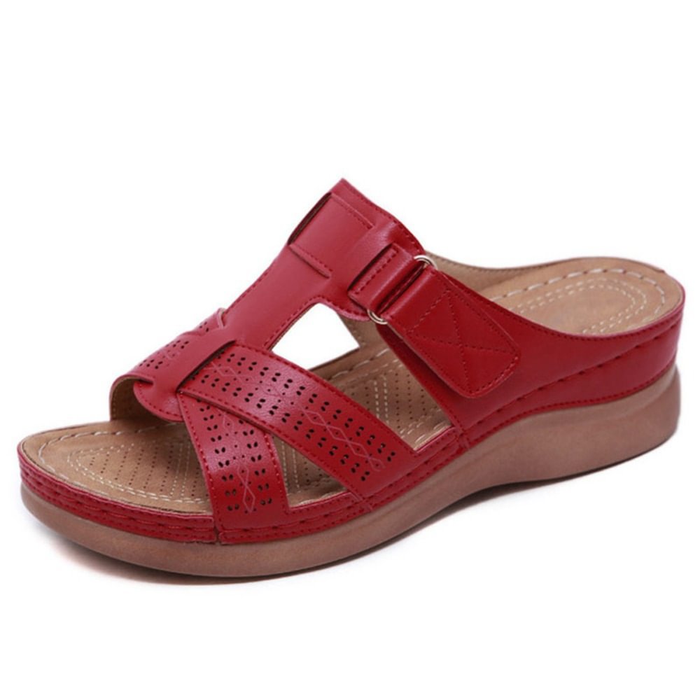 Sandalias de piel premium para mujer