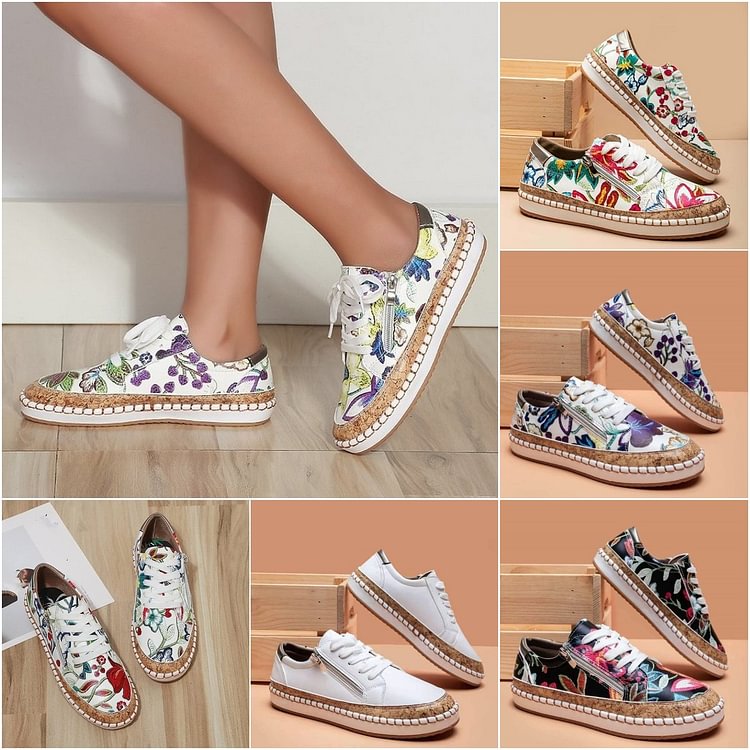 Zapatillas fáciles con flores