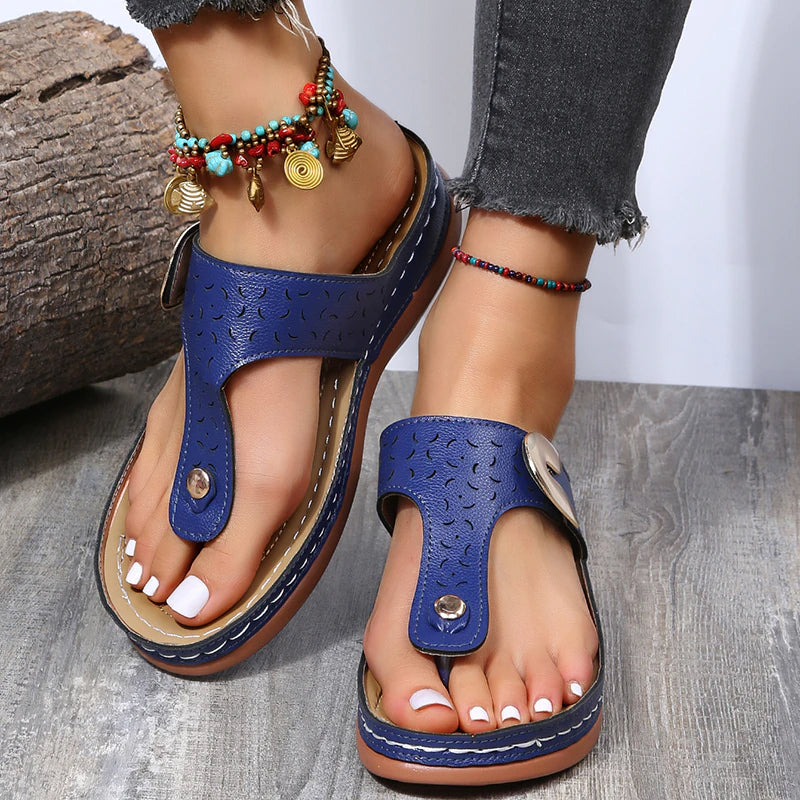 Sandalias de playa retro para mujer