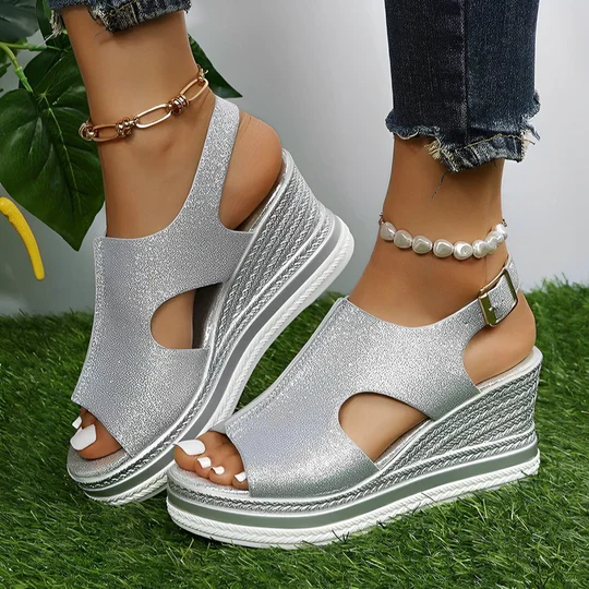 Sandalias de cuña para mujer