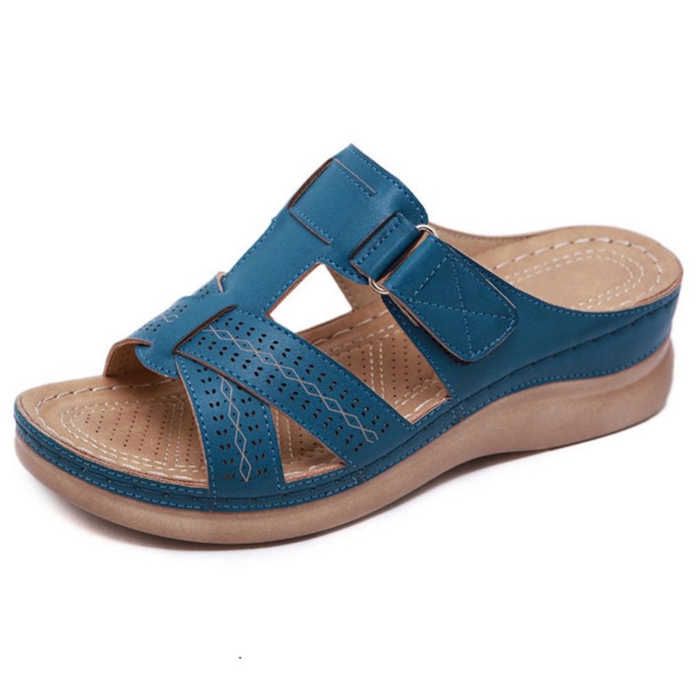 Sandalias de piel premium para mujer