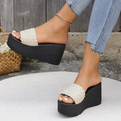 Sandalias de cuña para mujer