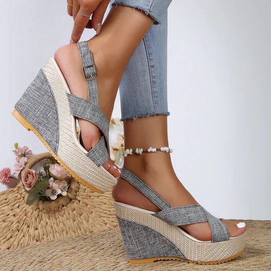 Sandalias de cuña para mujer