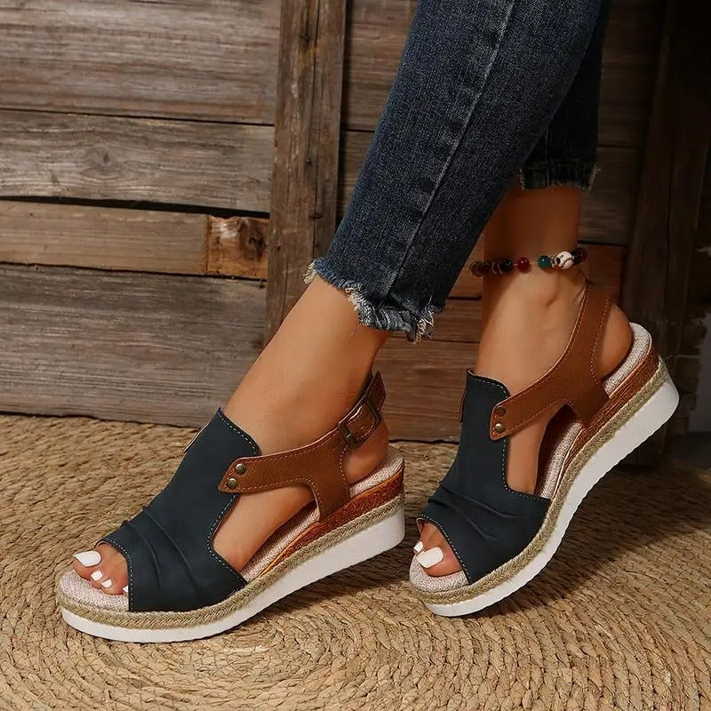 Sandalias de cuña bohemias