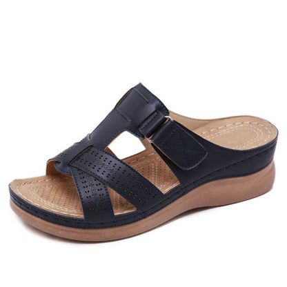 Sandalias de piel premium para mujer