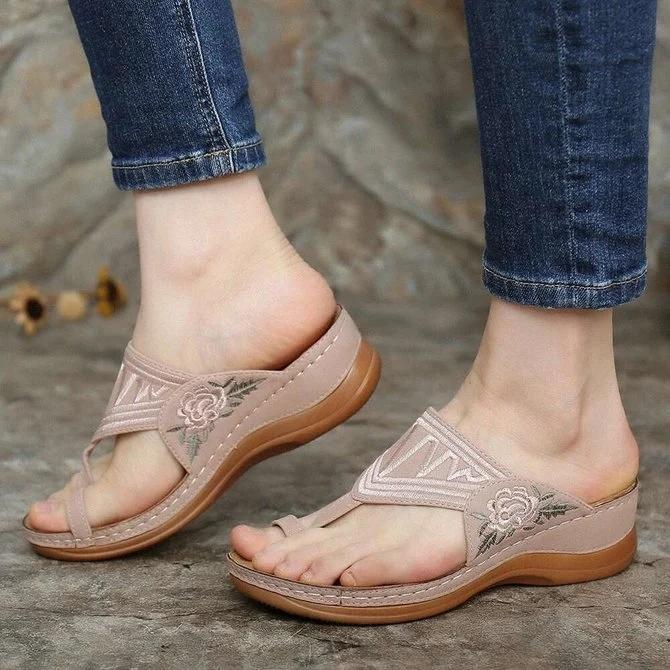 Sandalias de cuña para mujer