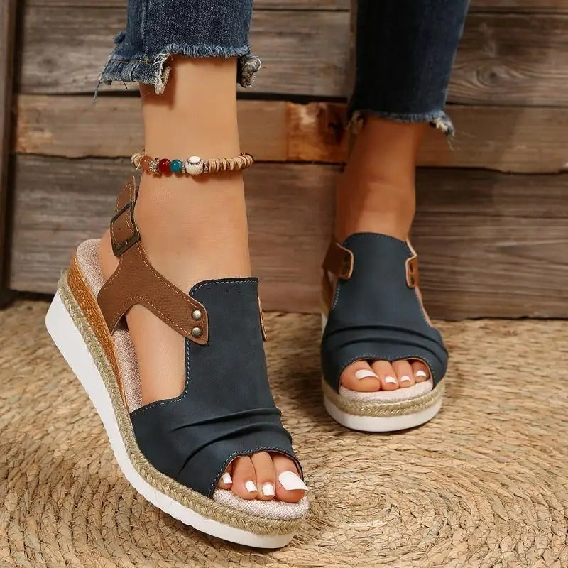 Sandalias de cuña bohemias