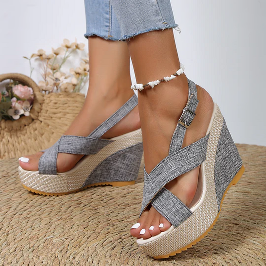 Sandalias de cuña para mujer