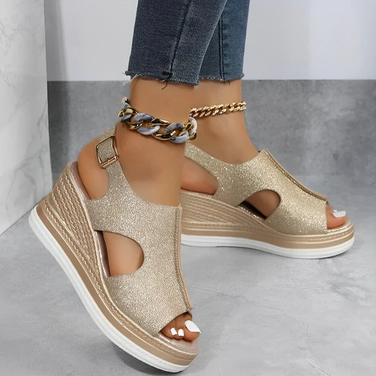 Sandalias de cuña para mujer