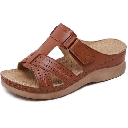 Sandalias de piel premium para mujer