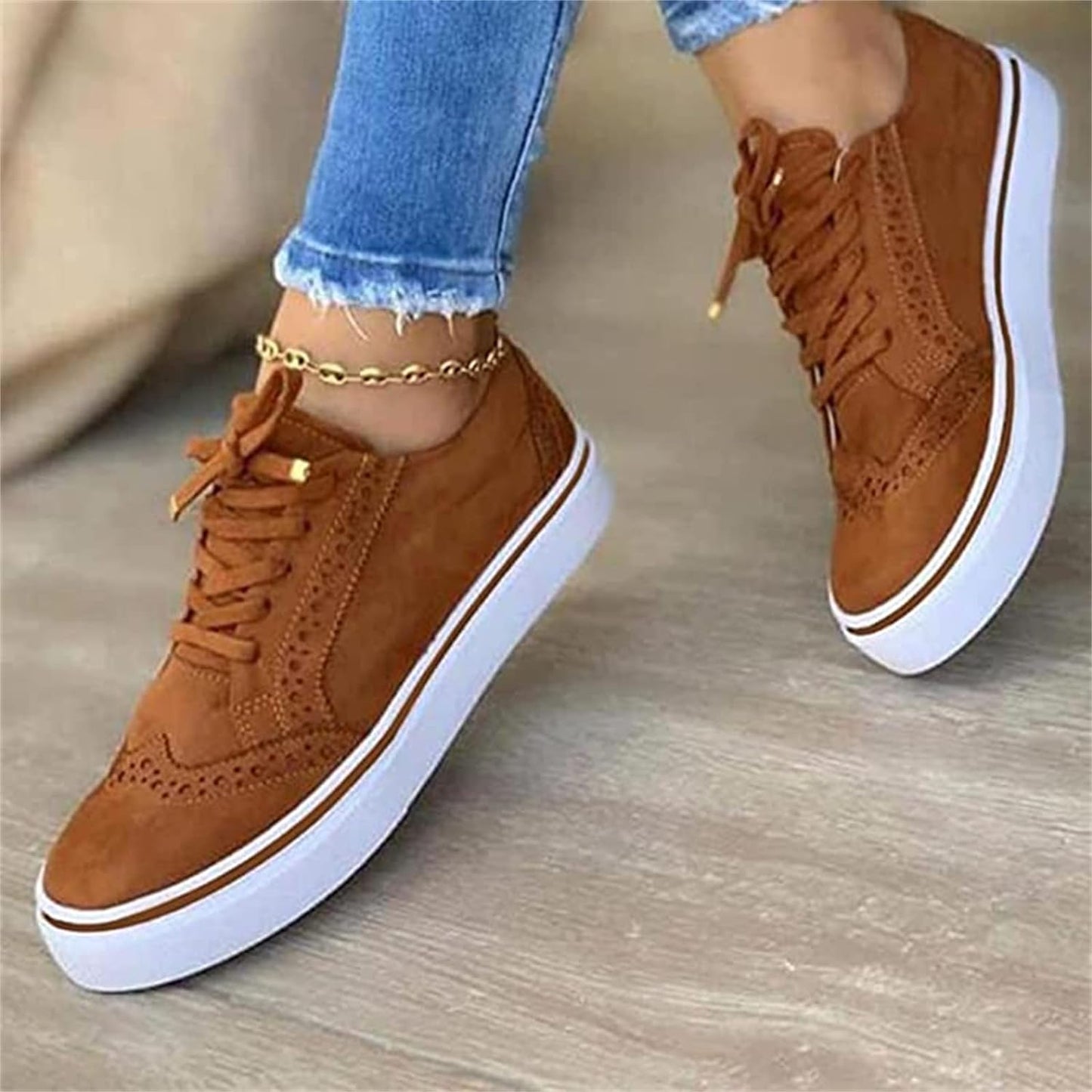 Casual Sneaker Fashion Versatile Lace Up Shoes