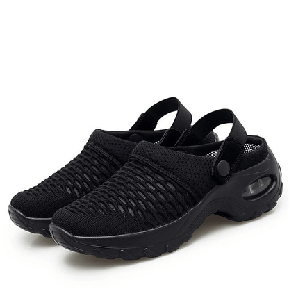 Mujer Air Cushion Plataforma Malla Mules Sneaker Sandalias