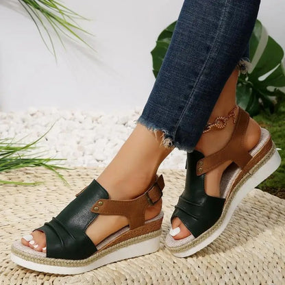 Sandalias de cuña bohemias