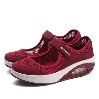 Zapatillas casual de malla transpirable para mujer