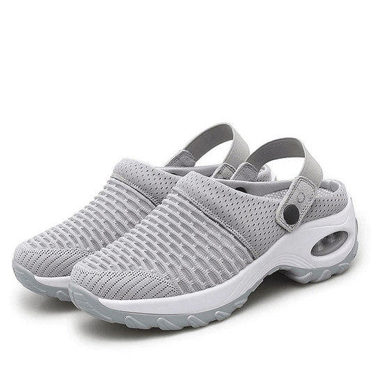 Mujer Air Cushion Plataforma Malla Mules Sneaker Sandalias