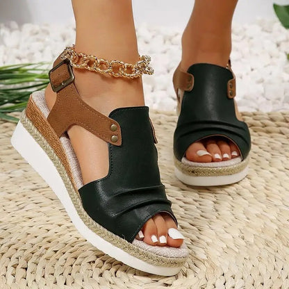 Sandalias de cuña bohemias