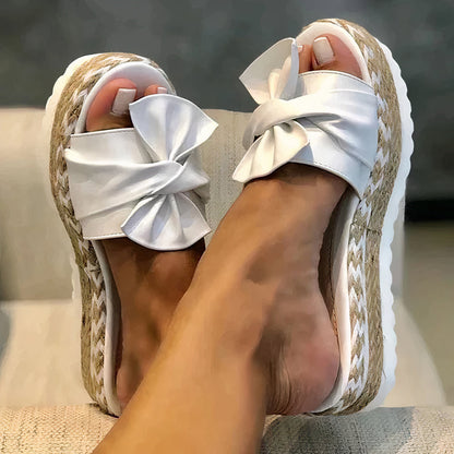 Sandalias de mujer Plataforma de verano Bowknot