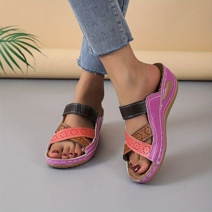 Sandalias casuales de verano para mujer con soporte para el arco