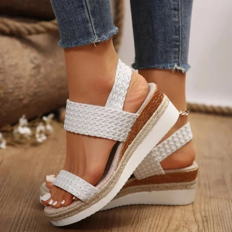 Verano Nuevo Estilo Mujeres Tacones Altos