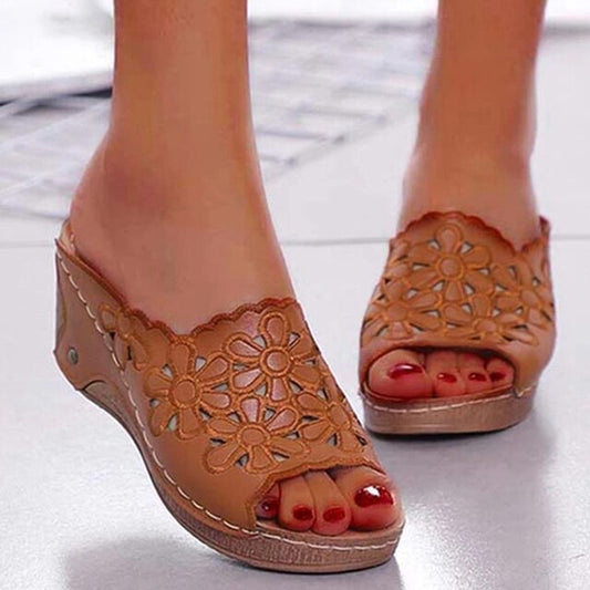 Sandalias de cuña para mujer