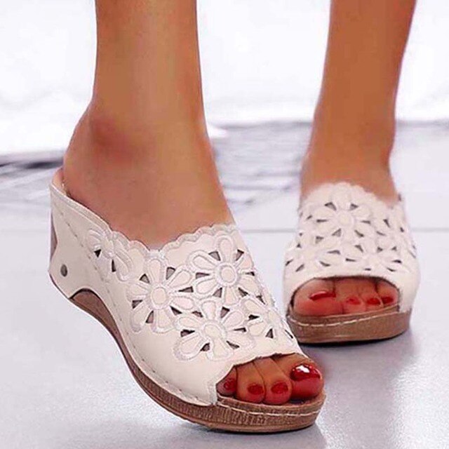 Sandalias de cuña para mujer