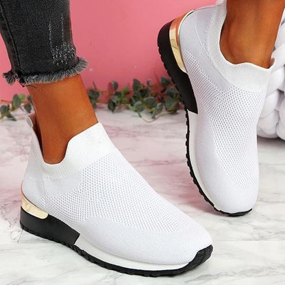 Zapatillas de deporte para mujer Slip On Classic Jogging Pumps Shoes