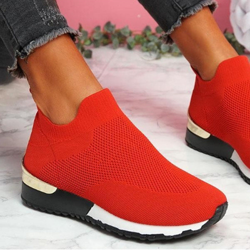 Zapatillas de deporte para mujer Slip On Classic Jogging Pumps Shoes