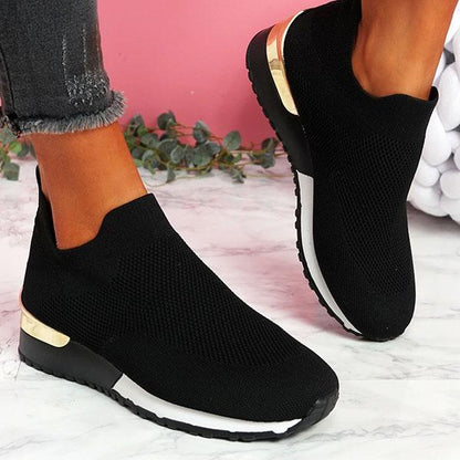 Zapatillas de deporte para mujer Slip On Classic Jogging Pumps Shoes