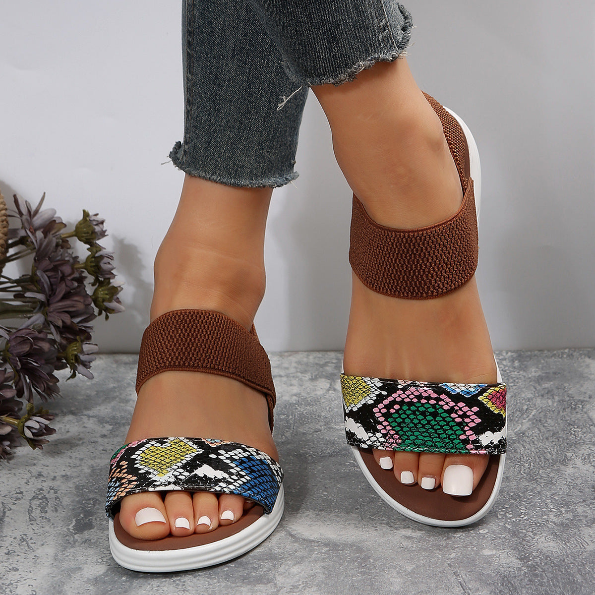 Sandalias de verano con cuña