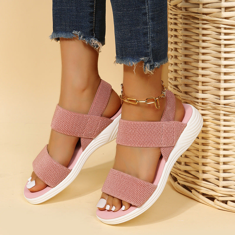 Sandalias de verano con cuña