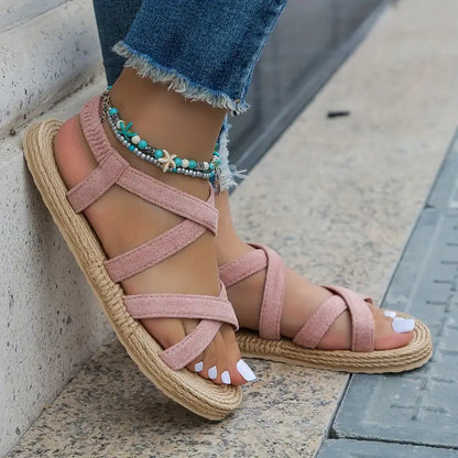 Sandalias de tiras de moda para el verano