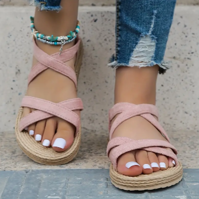 Sandalias de tiras de moda para el verano