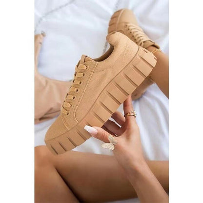 Womens Casual Sports Lace Up Trainers