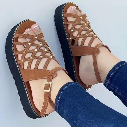 Sandalias estilo romano para mujer