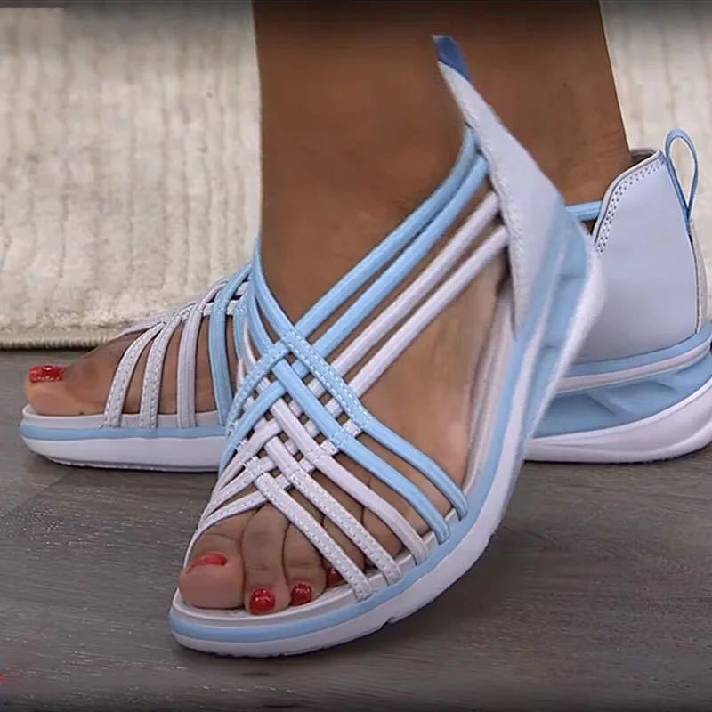 Sandalias de mujer Zapatos transpirables con boca de pez