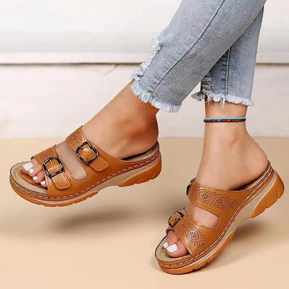 Sandalias de cuña para mujer